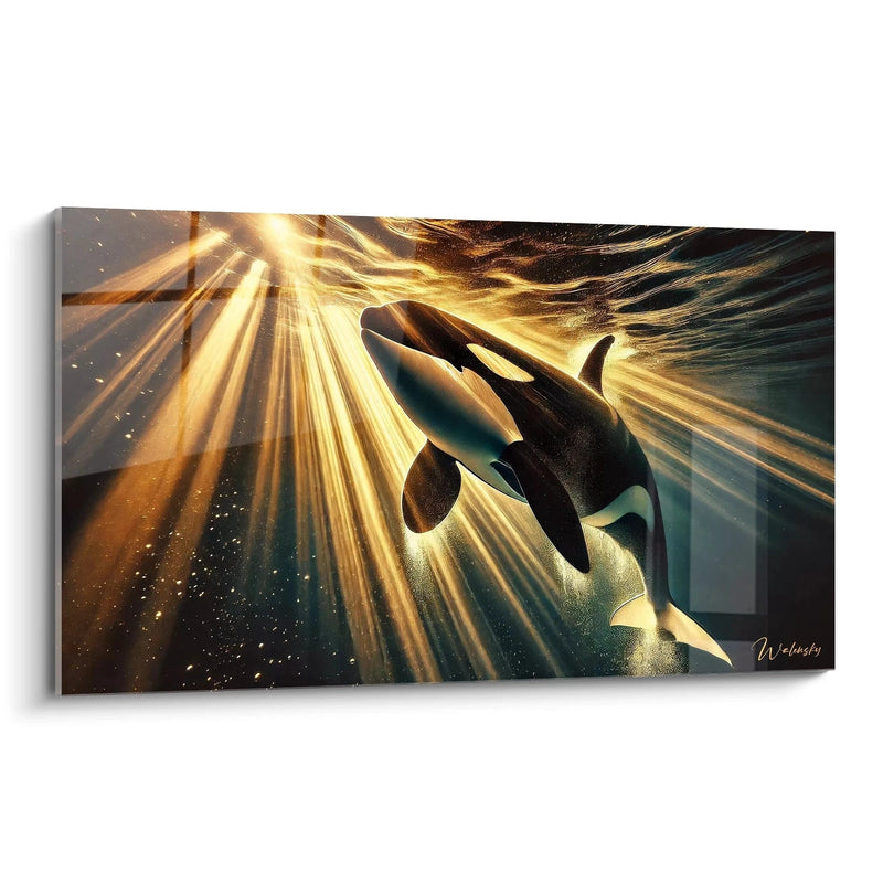 Tableau Fluide et en Lumière - Édition Orque Animaux