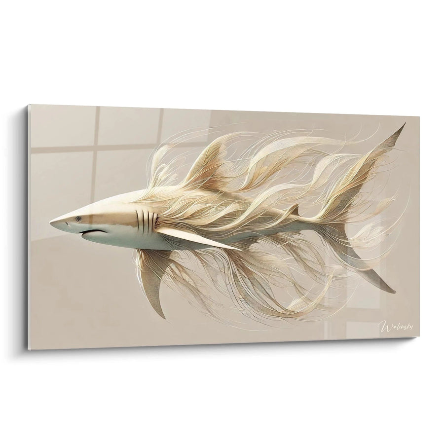 Cuadro Fluido Salvaje - Edición Tiburón Animales