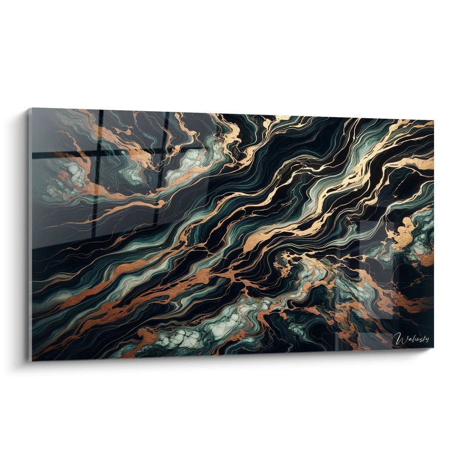 Cuadro Flujo Aurífero - Edición Abstracta