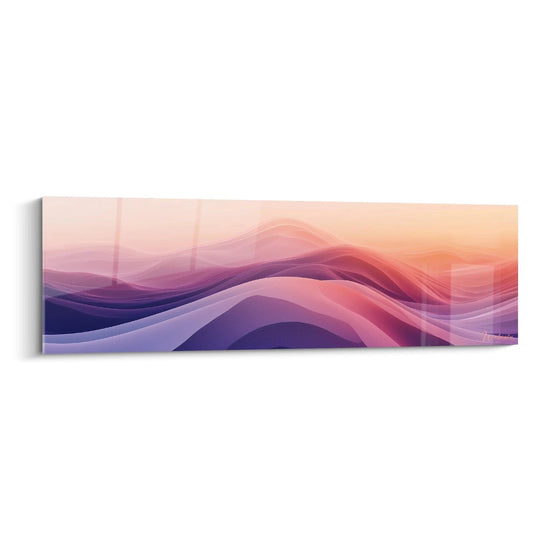 Quadro Flusso Setoso Malva - edizione astratto minimalista