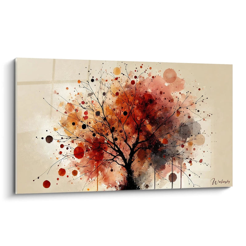 Abstraktes Waldgemälde - Herbstausgabe Landschaft