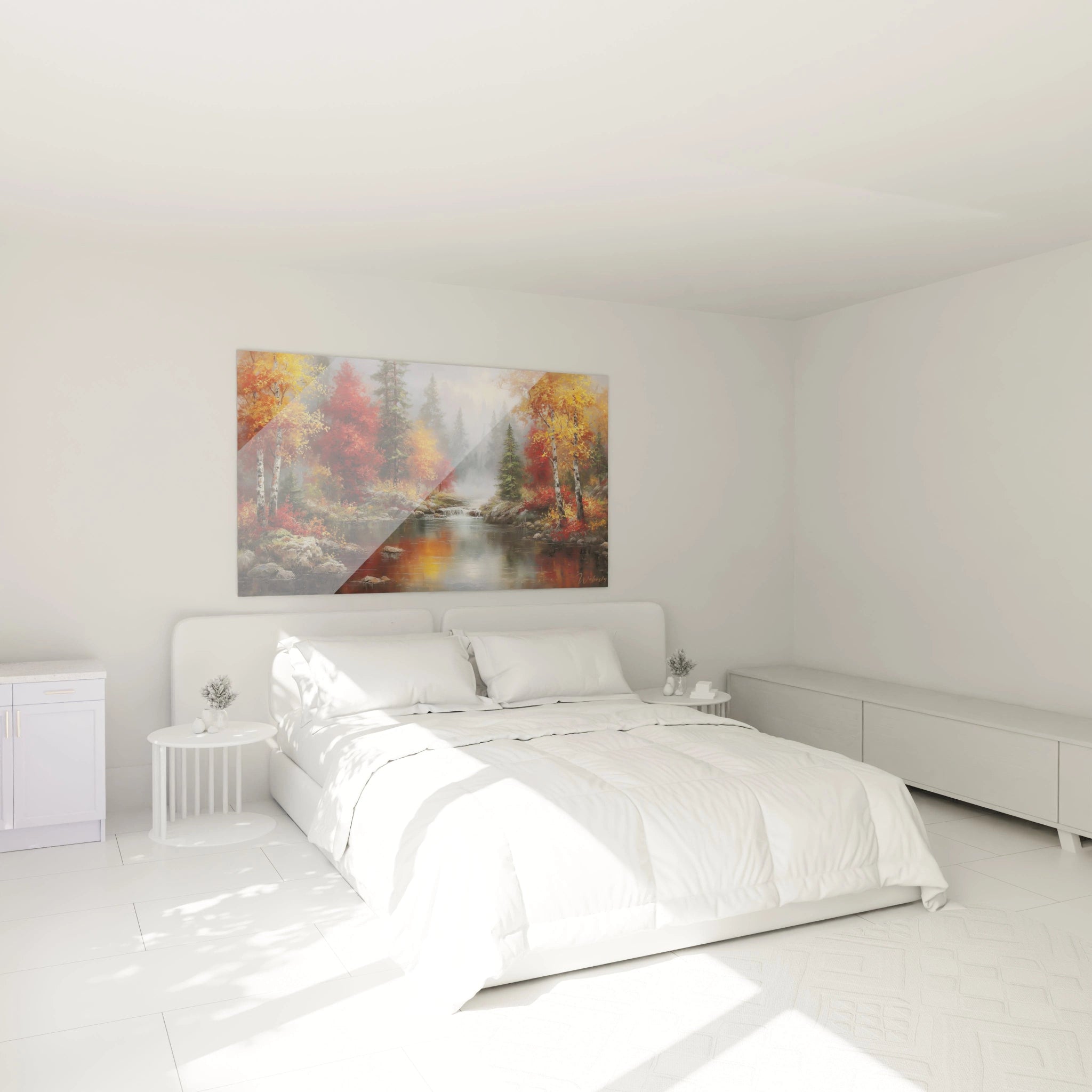 Tableau Forêt Rochers Moussu - édition automne - Walensky