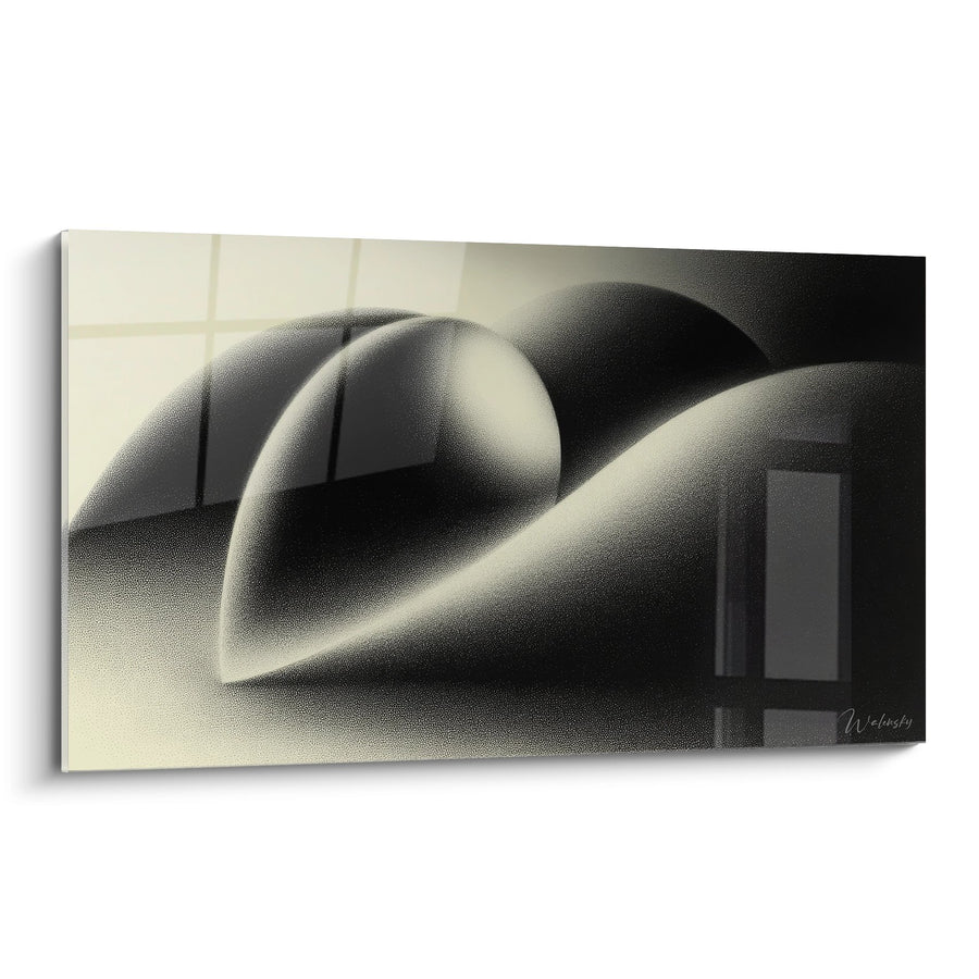 Tableau formes organiques - Courbes sensuelles - édition texture abstrait