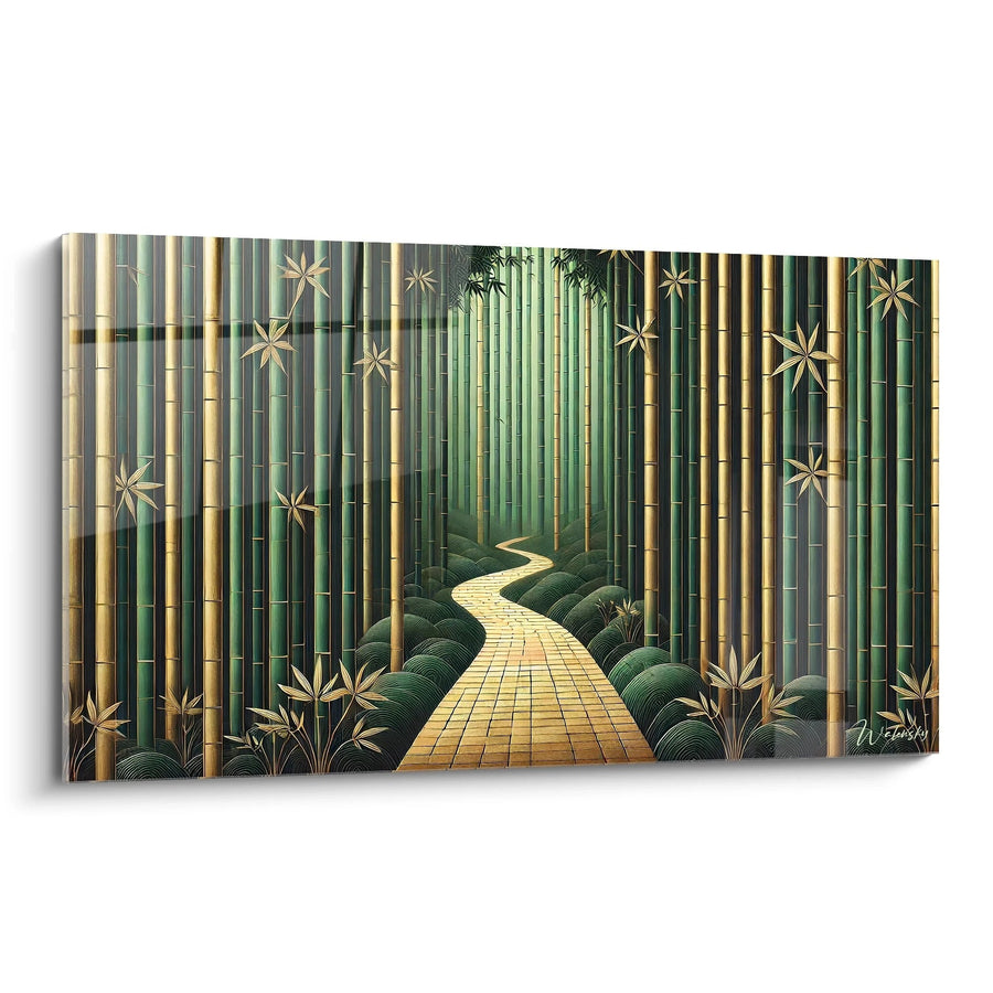 Organic Fortress Wall Art - Zen Bamboo Edition