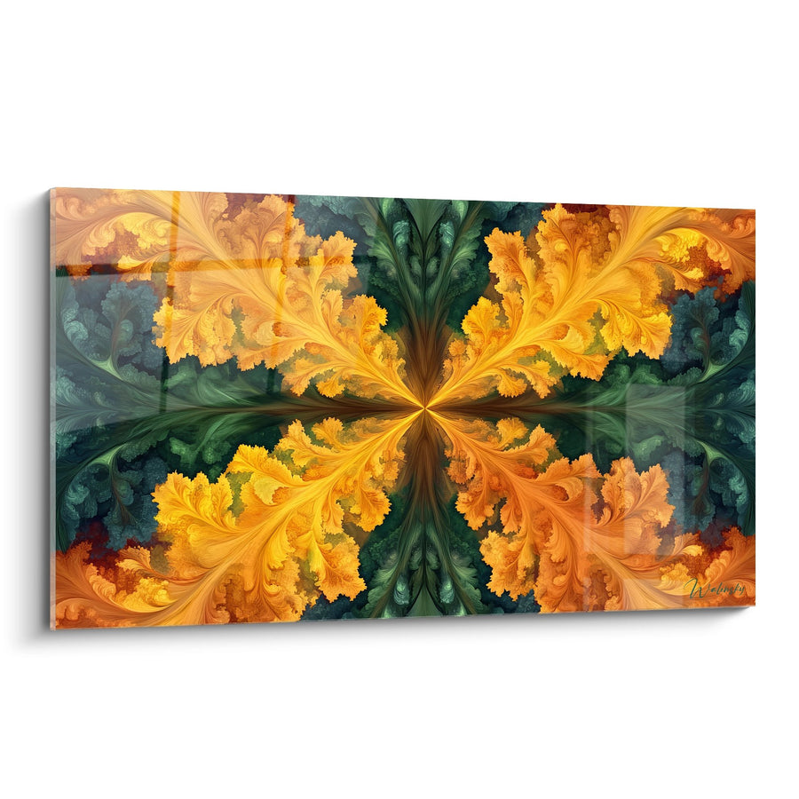 Tableau floral ornemental - Symphonie Automnale - édition fractale