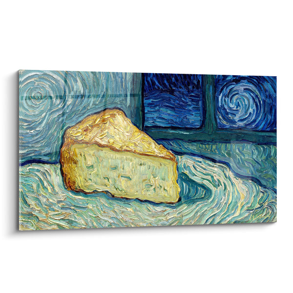 Tableau Fromage tourbillons bleus et jaunes - Rêverie nocturne - Edition Fromage