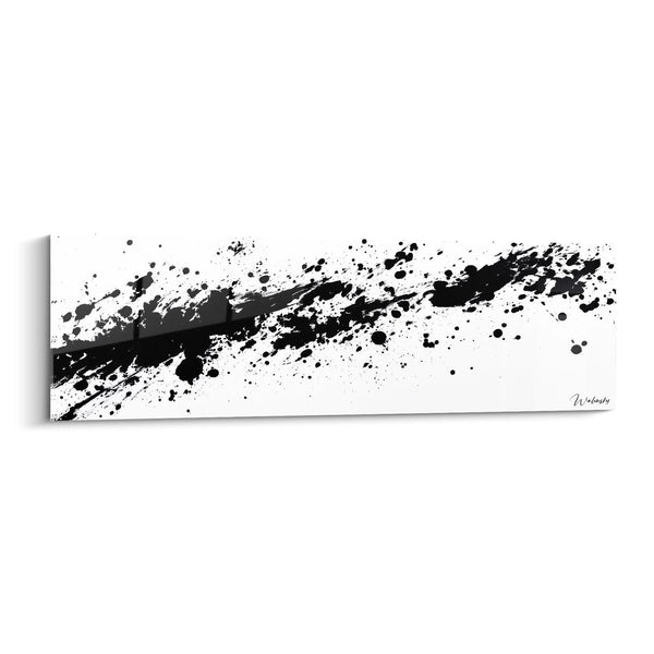 Cuadro Furia Creativa Poderosa - edición manchada en blanco y negro