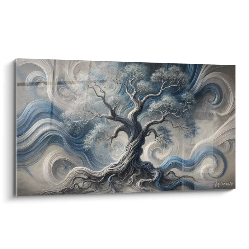 Tableau Fusion de l'Arbre et du Vent - Édition Arbre de Vie Zen