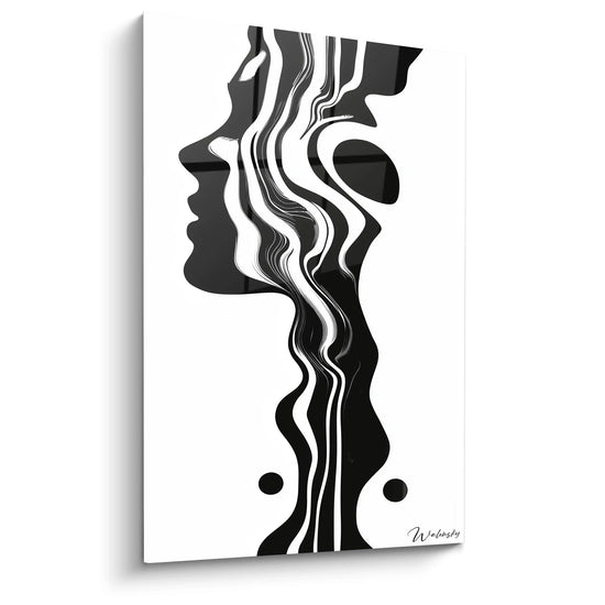 Tableau Fusion Humaine -Édition Noir et Blanc
