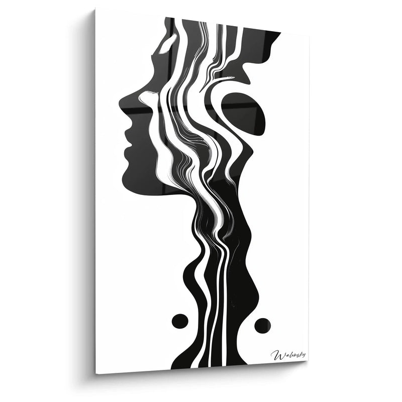Human Fusion Wall Art - Black and White Edition