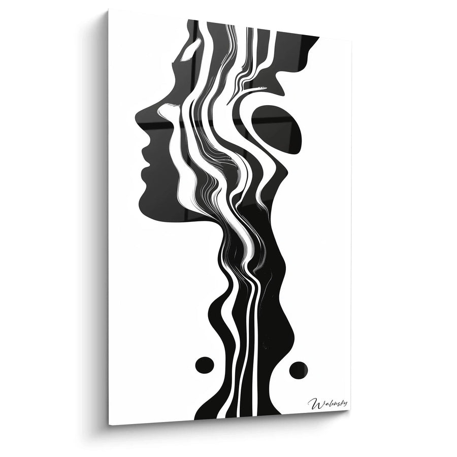 Tableau Fusion Humaine -Édition Noir et Blanc