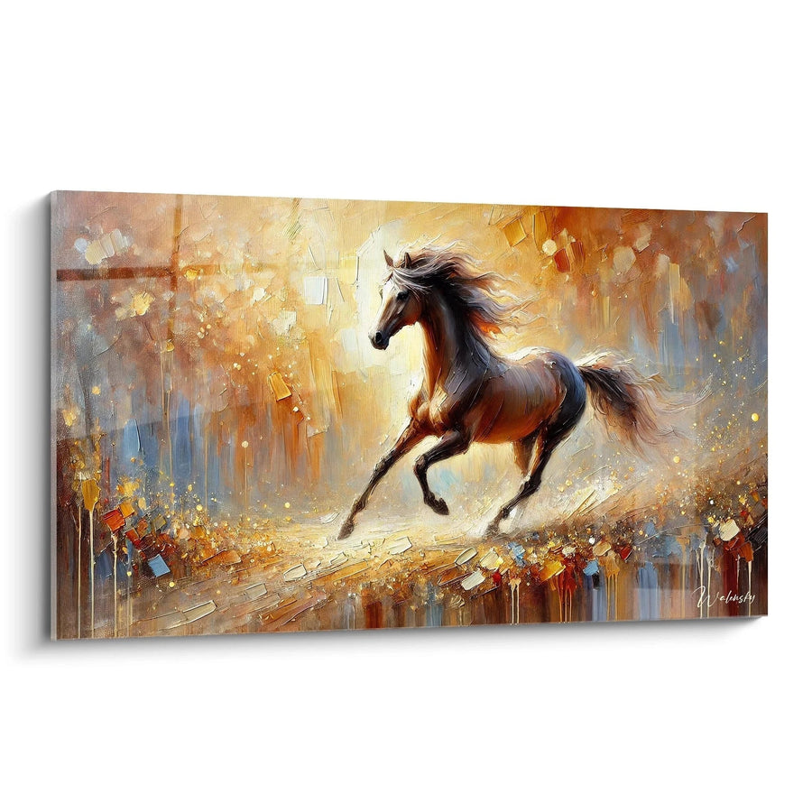 Obraz Galop w Świetle - Edycja Koń Zwierzęta