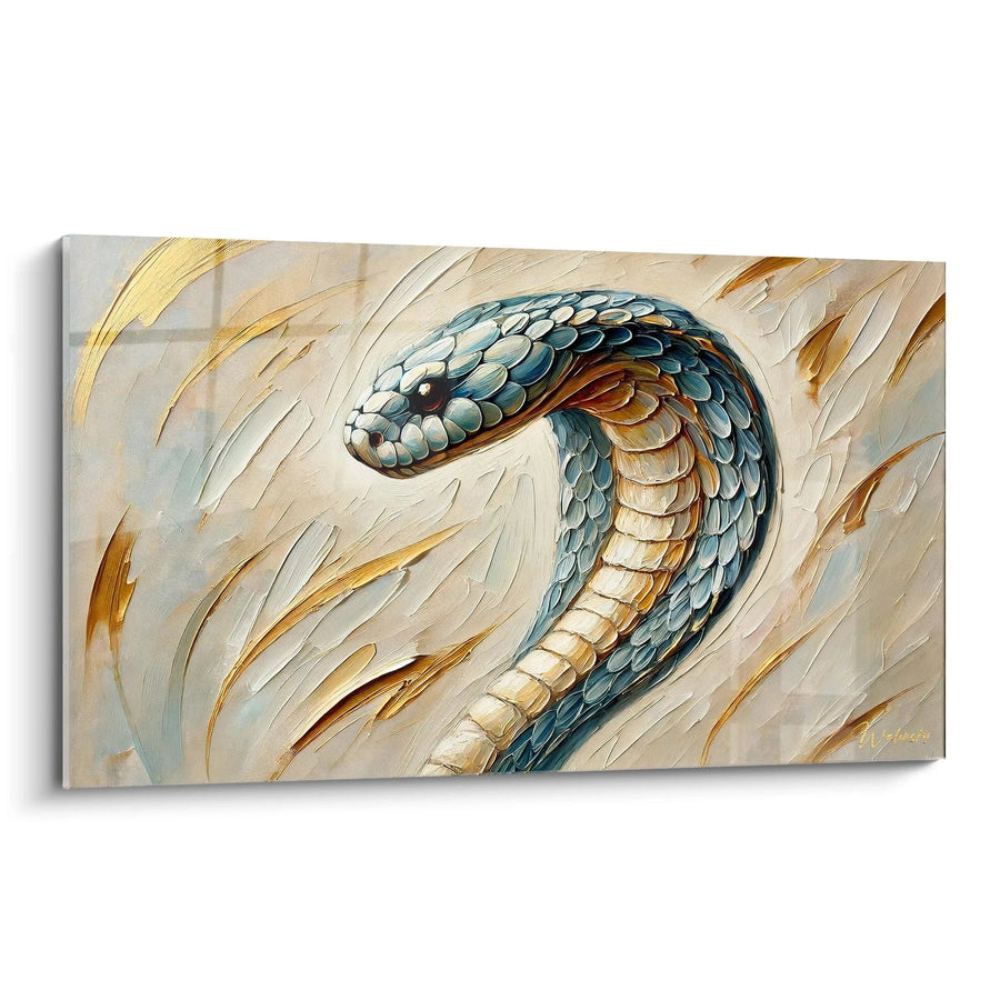 Cuadro Guardián del Oro Azul - Edición Serpiente Animales