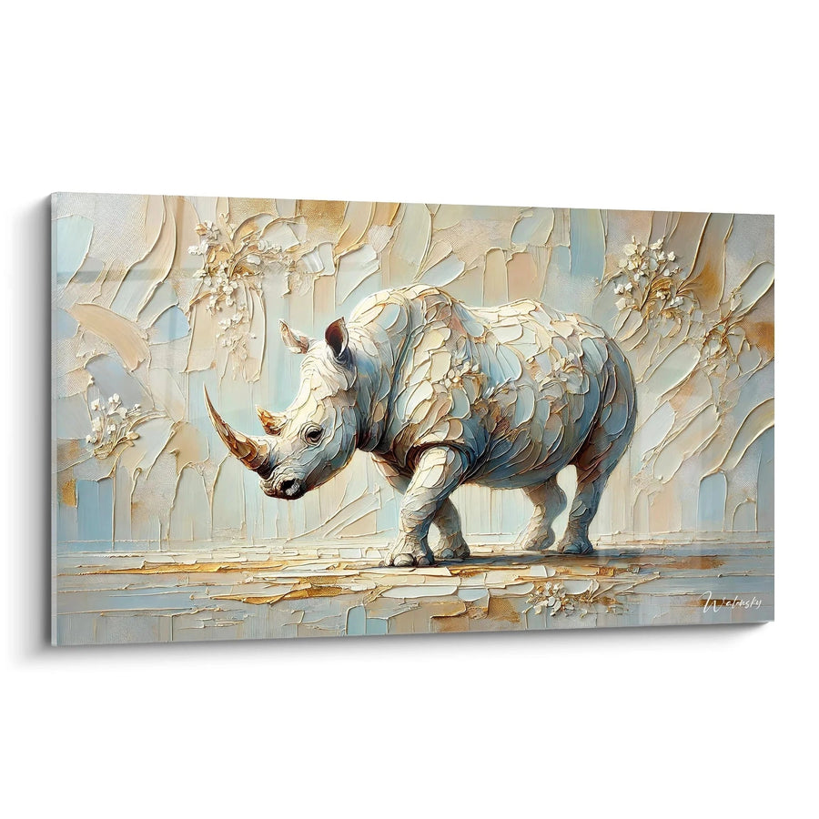 Cuadro Guardián de la Tierra - Edición Rinoceronte Animales