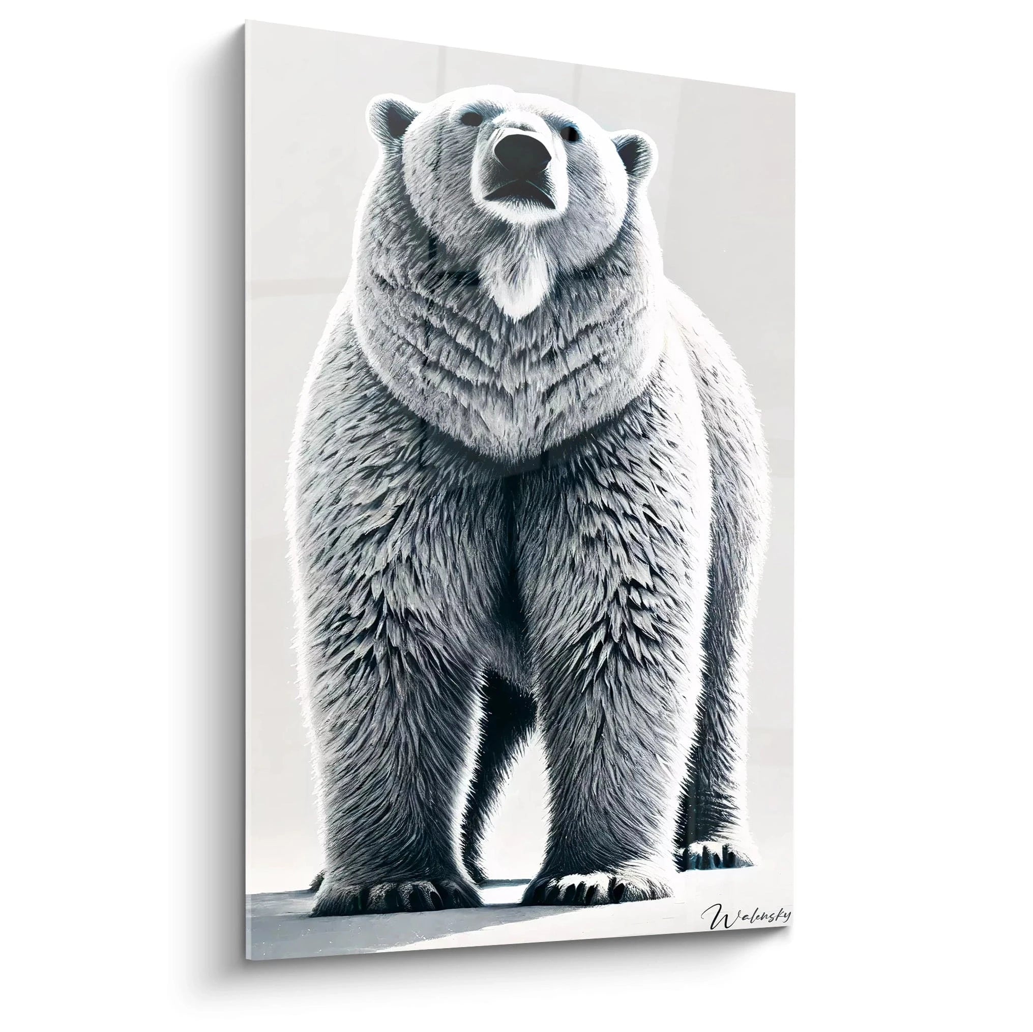 Découvrez la majesté du tableau ours polaire, une œuvre qui capture la puissance de cet animal emblématique. Parfait pour ajouter une touche d'élégance naturelle à votre décoration intérieure.

