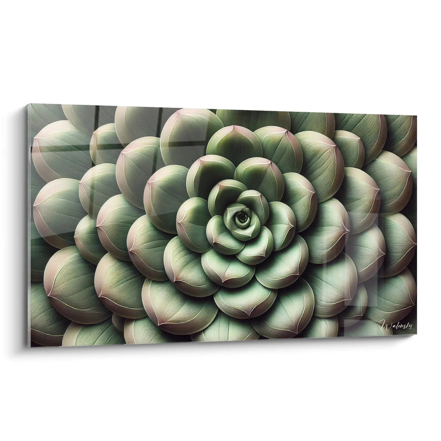Cuadro Geometría del Verde - Edición Cactus Naturaleza