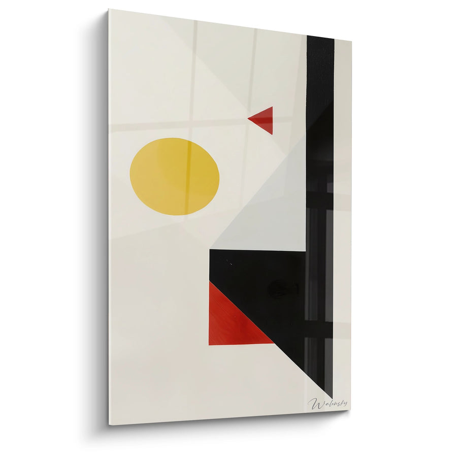 Tableau composition géométrique colorée - Harmonie abstraite - édition géométrique abstrait