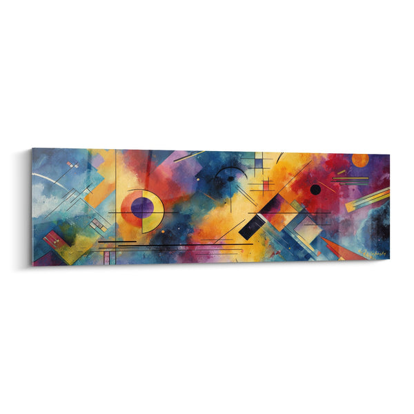 Gemälde geometrische Formen farbig - Kandinsky Symphonie - geometrisch abstrakte Edition