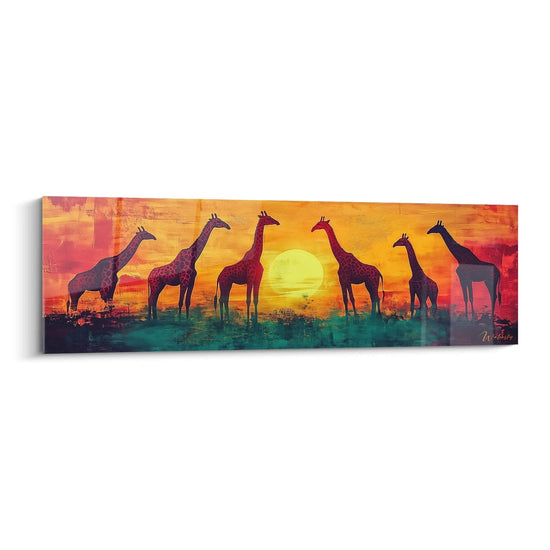Giraffe Wall Art Sacred Procession - Giraffe Edition