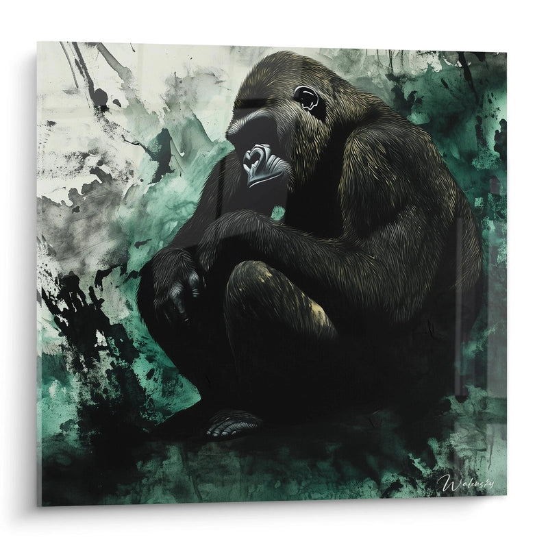 Gorilla Contemplative King Painting - Gorilla Edition