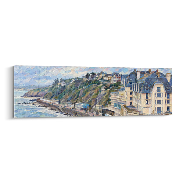Seascape Beige and Blue Cliff of Normandy - Coastal Promenade - Granville Normandy France Edition
