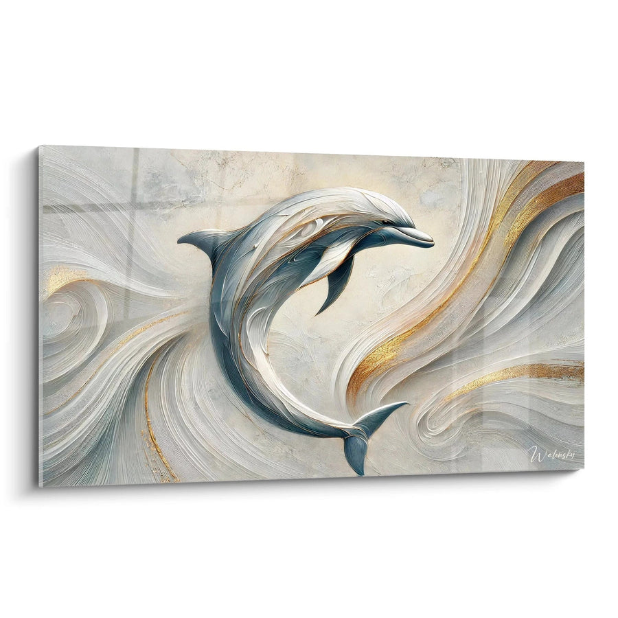 Cuadro Grabado Marino - Edición Delfín Animales