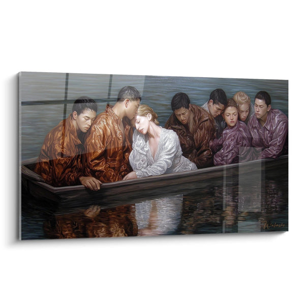 Cuadro Grupo Meditación Colectiva - edición hiperrealista