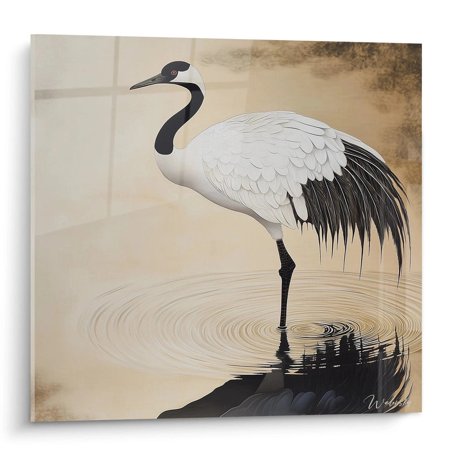 Tableau Grue Gardienne des eaux - édition grue