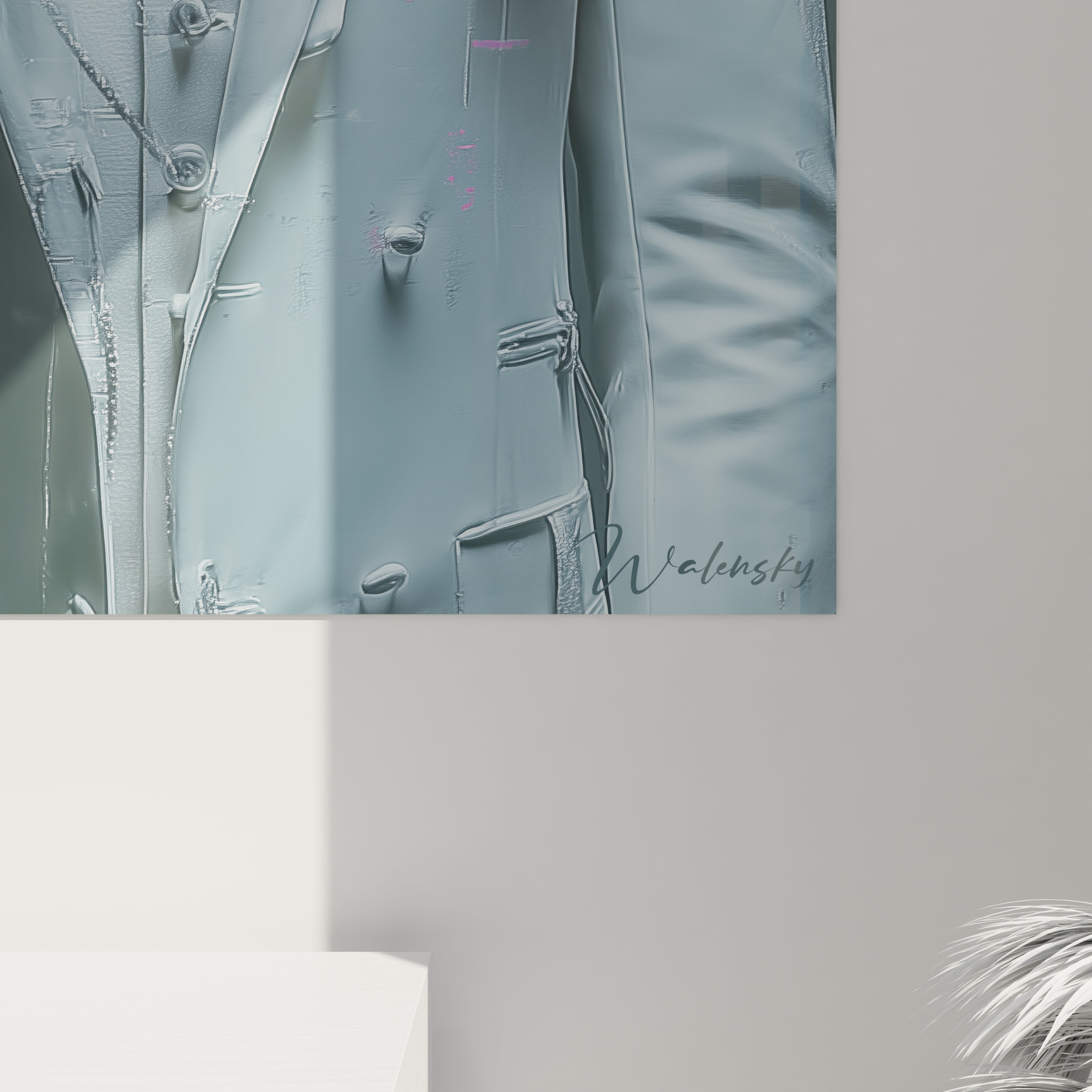 Tableau homme d'affaires moderne de Walensky en toile avec une finition élégante pour décoration intérieure