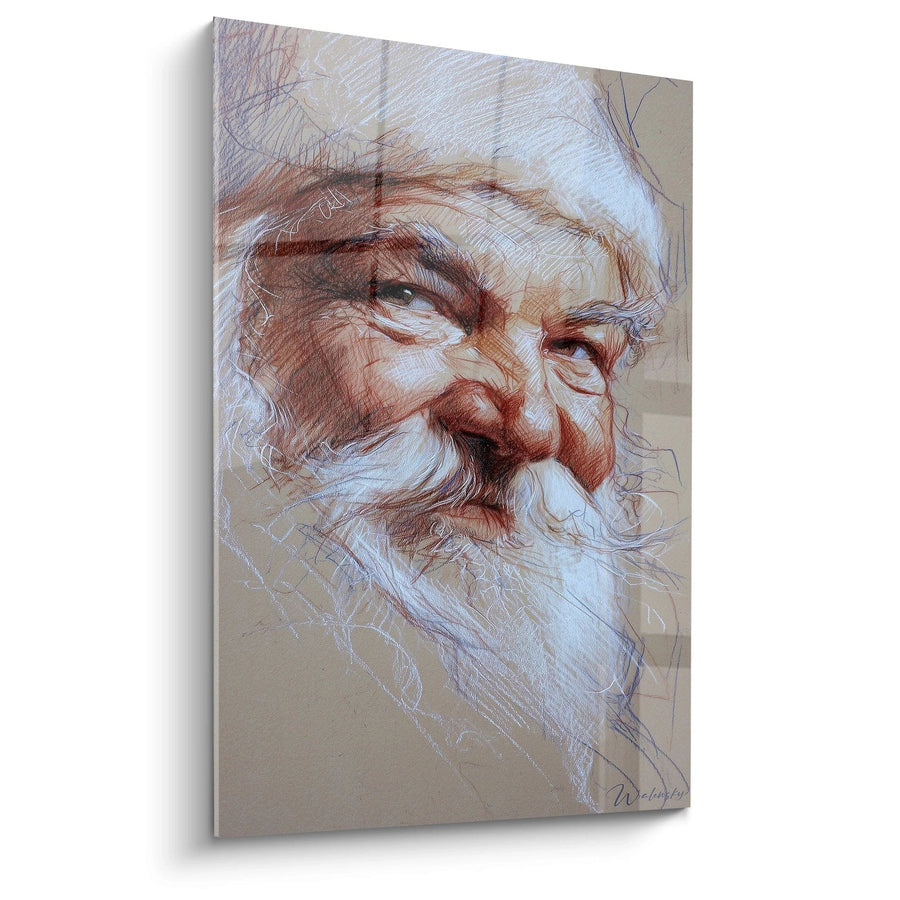 Tableau Homme Père des neiges bienveillant - édition Noel