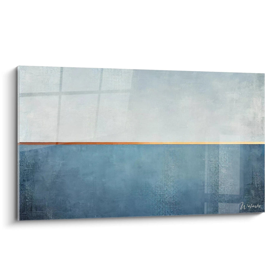 Cuadro Horizontes Divididos - Edición Geométrica Abstracta