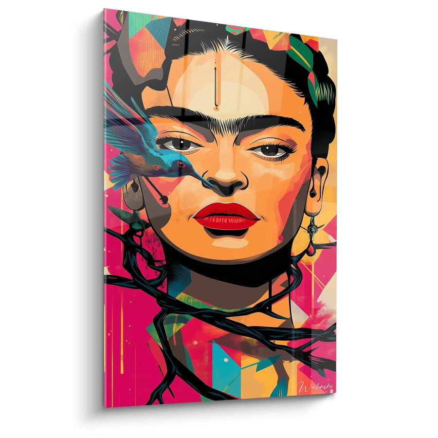 Cuadro inspirado en Autorretrato con collar de espinas de Frida Kahlo N°2 – Homenaje a Artista Famosa