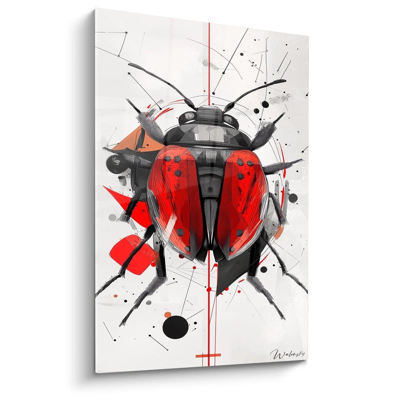 Painting Inspired by Ladybug by Sonia Delaunay No.1 – Tribute to a Celebrated Artist