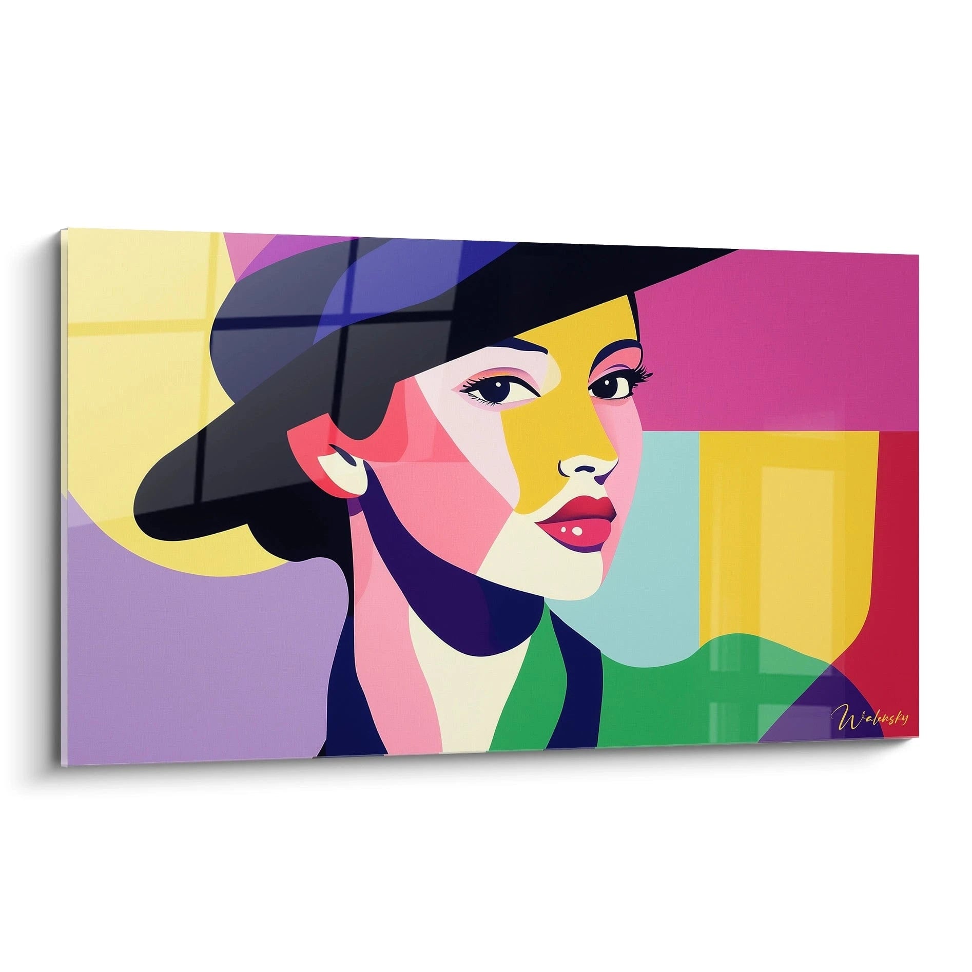 Tableau inspiré par Femme au chapeau de Henri Matisse N°2 – Hommage Artiste Célèbre - Walensky