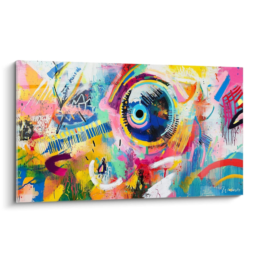 Cuadro inspirado en Amarillo-Rojo-Azul de Wassily Kandinsky N°1 – Homenaje al Artista Famoso