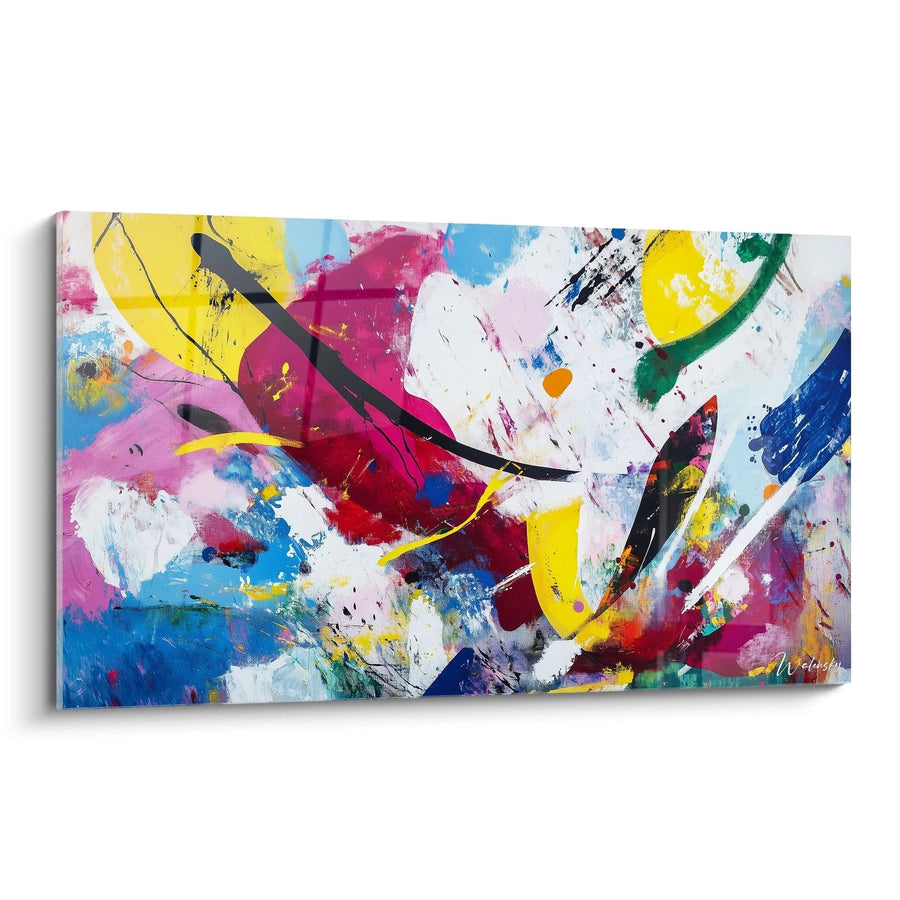 Cuadro inspirado en Amarillo-Rojo-Azul de Vasili Kandinski N°2 – Homenaje al Artista Famoso