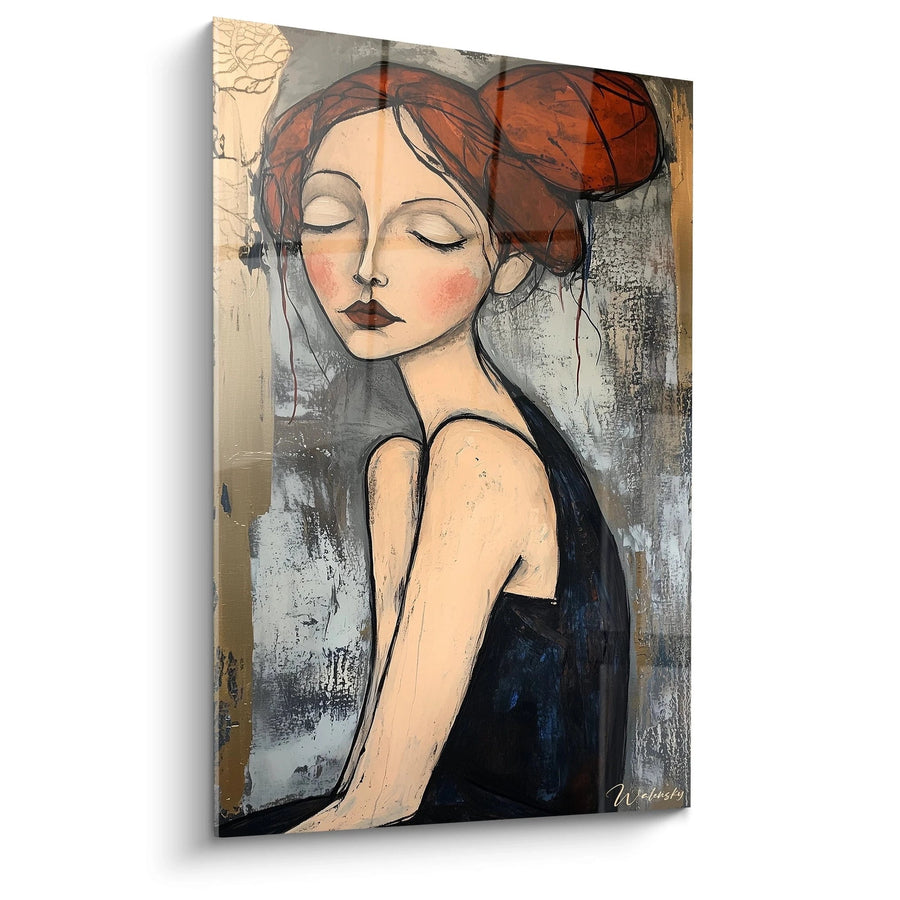Cuadro inspirado en Jeanne Hébuterne sentada de Amedeo Modigliani N°1 – Homenaje Artista Famoso