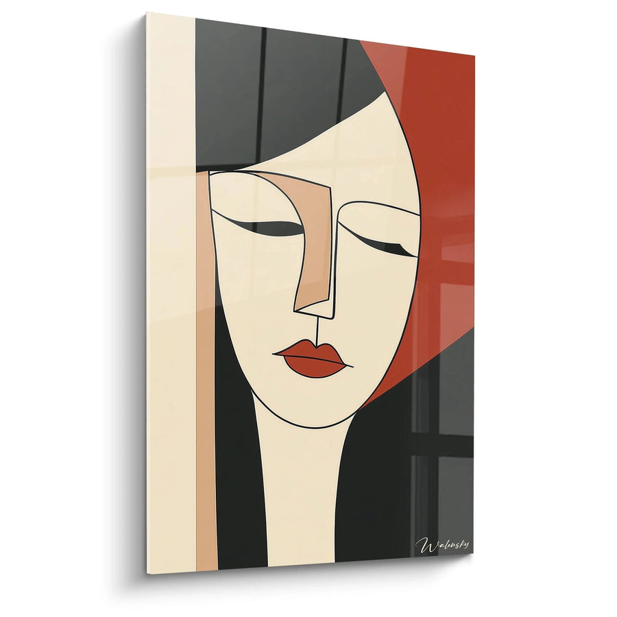 Cuadro inspirado en Jeanne Hébuterne sentada de Amedeo Modigliani N°2 – Homenaje a Artista Famoso