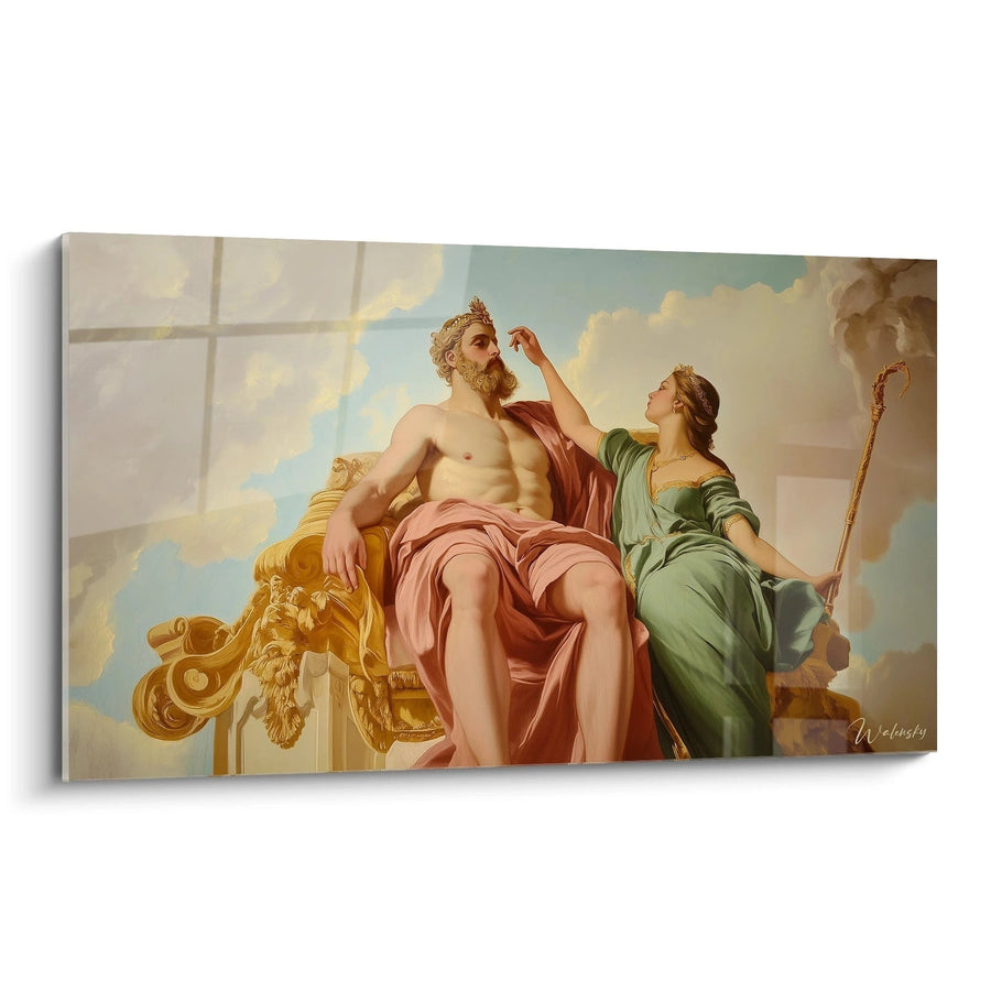 Tableau inspiré par Jupiter et Thétis de Jean-Auguste-Dominique Ingres N°1 – Hommage Artiste Célèbre