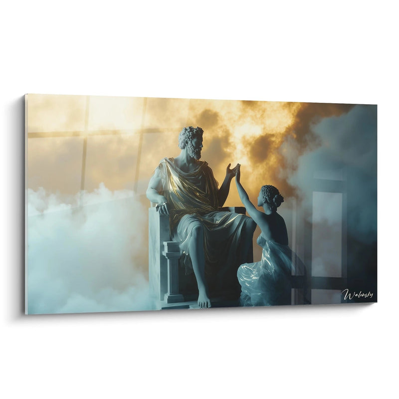 Tableau inspiré par Jupiter et Thétis de Jean-Auguste-Dominique Ingres N°2 – Hommage Artiste Célèbre