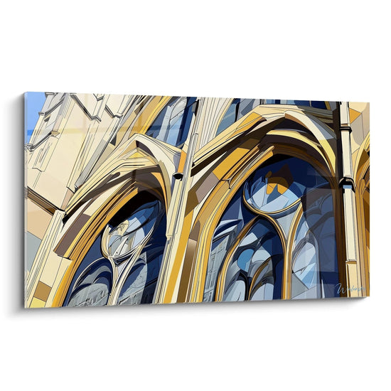 Painting Inspired by Claude Monet's Rouen Cathedral N°2 – Celebrated Artist Tribute