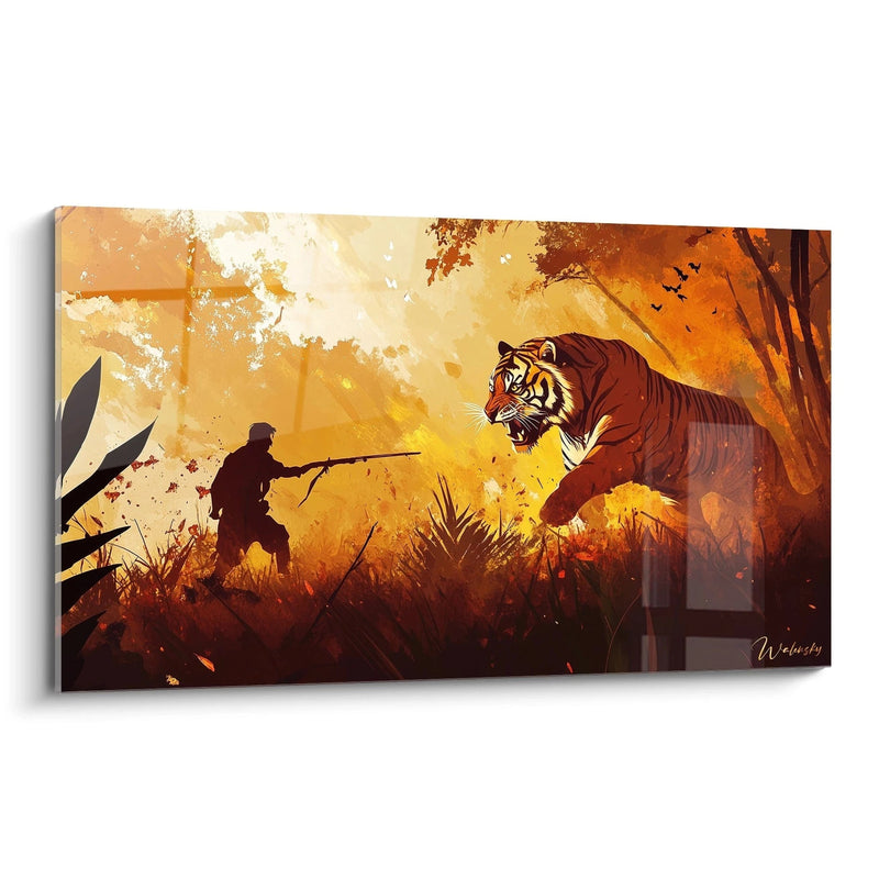 Tableau inspiré par La Chasse au tigre de Peter Paul Rubens N°2 – Hommage Artiste Célèbre