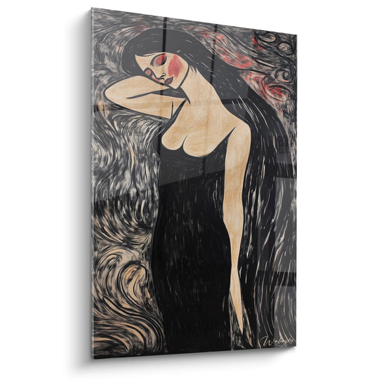 Painting Inspired by The Madonna by Edvard Munch No.1 – Tribute to a Celebrated Artist