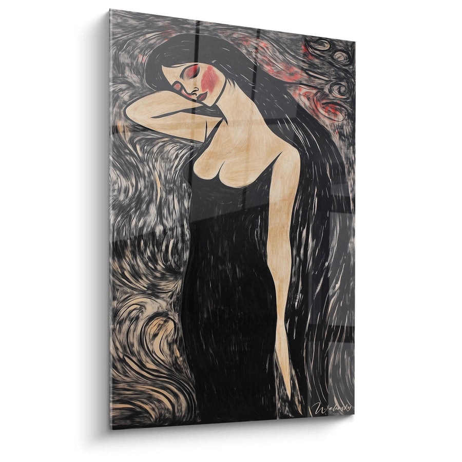 Tableau inspiré par La Madone de Edvard Munch N°1 – Hommage Artiste Célèbre