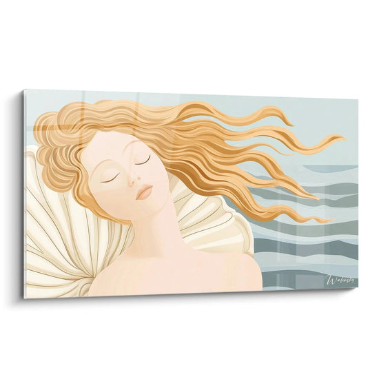 Cuadro inspirado en El Nacimiento de Venus de Sandro Botticelli N°2 – Homenaje a Artista Famoso