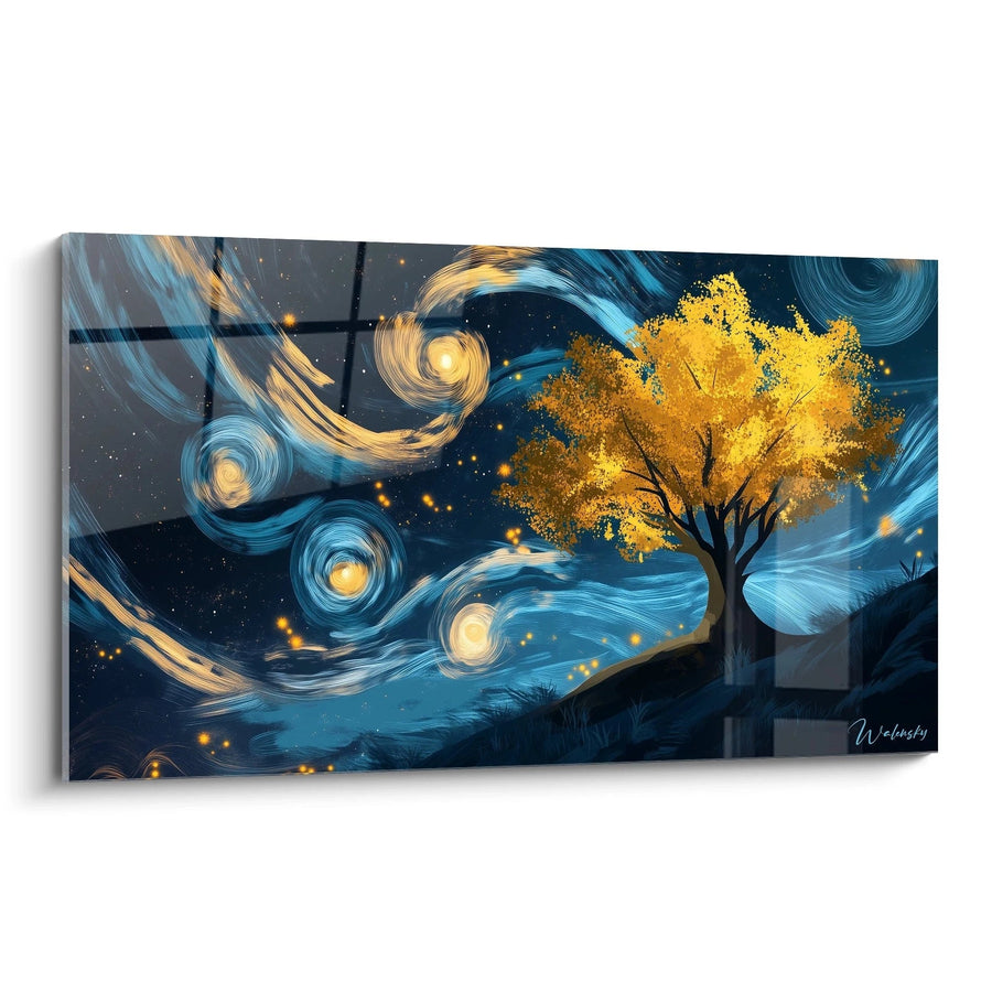Tableau inspiré par La Nuit étoilée de Vincent Van Gogh N°2 – Hommage Artiste Célèbre