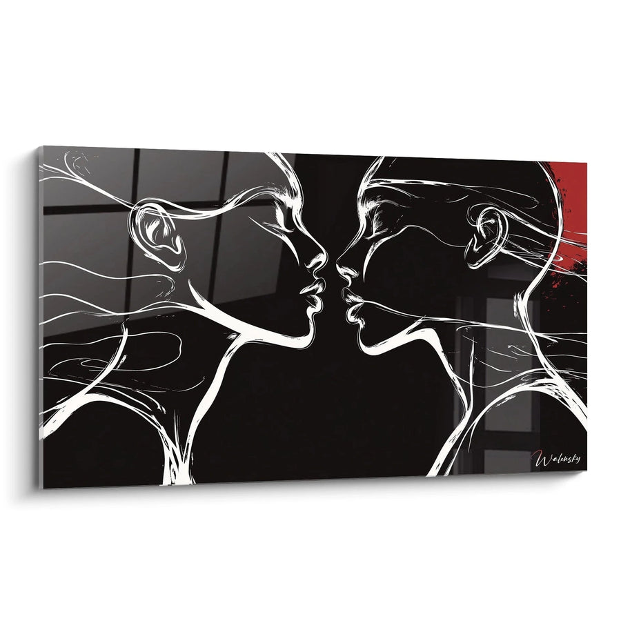 Tableau inspiré par Le Baiser de Edvard Munch N°1 – Hommage Artiste Célèbre