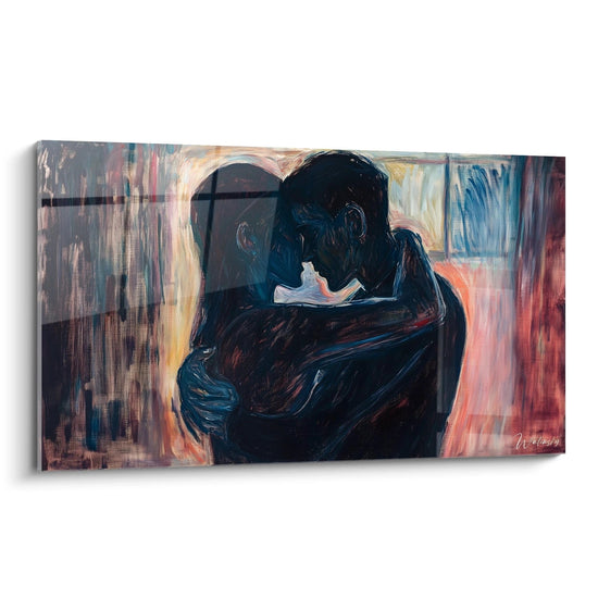 Painting Inspired by The Kiss by Edvard Munch No. 2 – Homage to Celebrated Artist