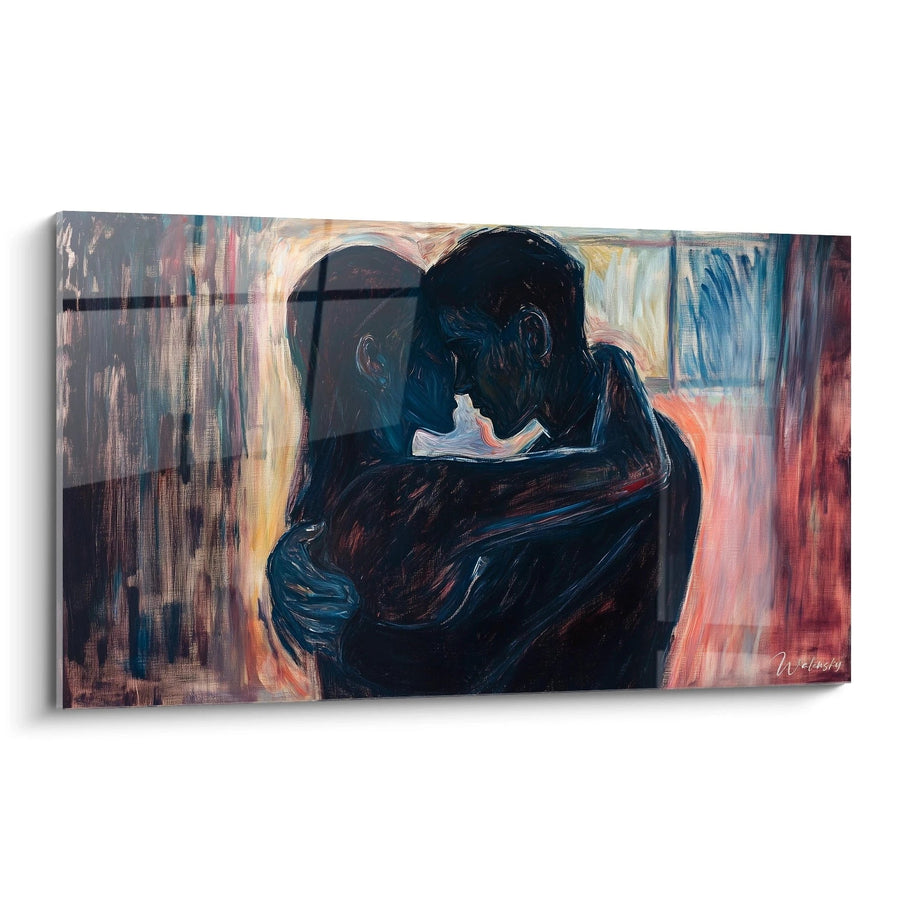 Tableau inspiré par Le Baiser de Edvard Munch N°2 – Hommage Artiste Célèbre