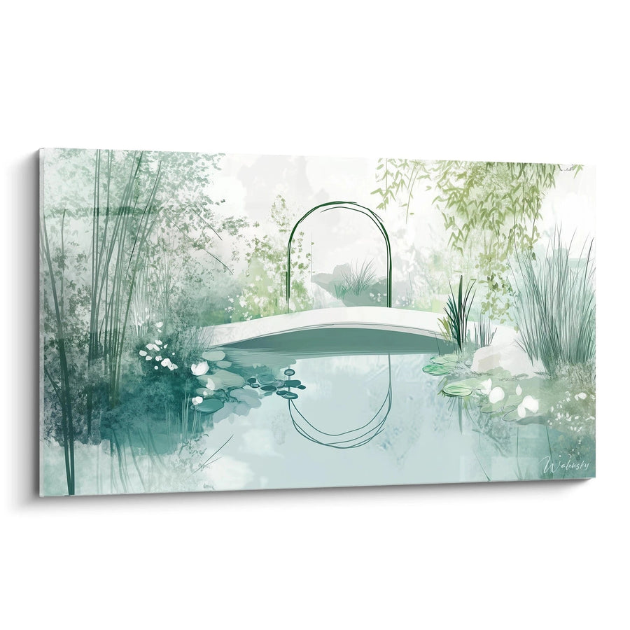 Cuadro inspirado en El estanque con nenúfares de Claude Monet N°1 – Homenaje a Artista Famoso